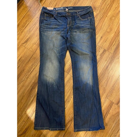 Mossimo Supply Company Size 17R Boot Cut Lowest Waist & Straight Hip Jeans NWT - Picture 1 of 3